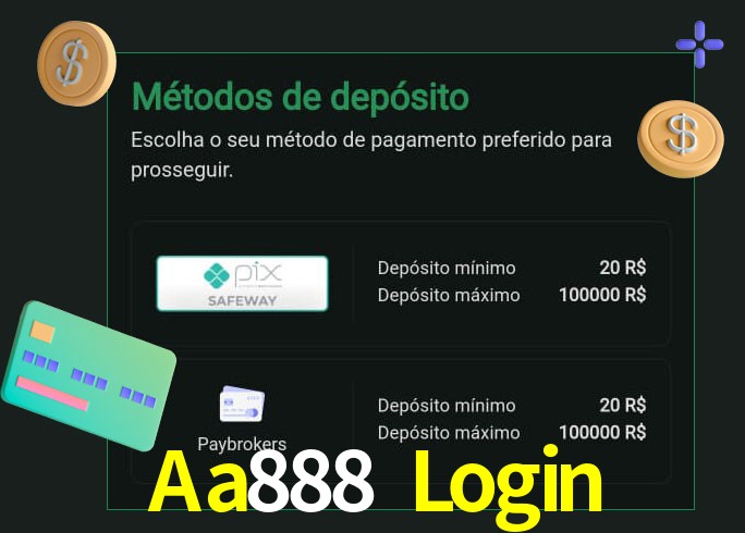 O cassino Aa888 Login oferece uma grande variedade de métodos de pagamento
